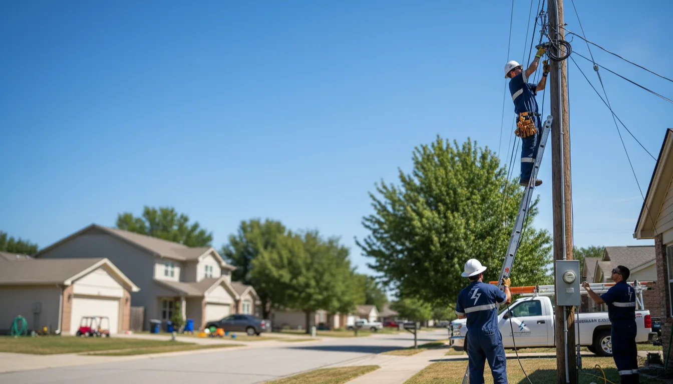 Residential electrician providing installation services in Poyntelle, PA
